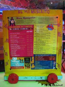 Menu of La Panza es Primero Restaurant