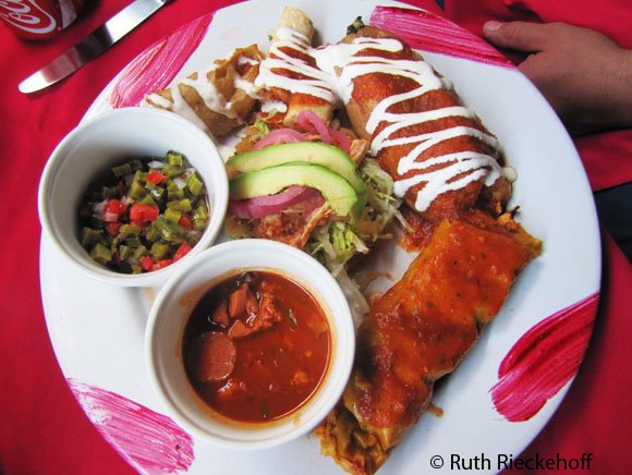 Mexican Combo at Fridas, Playa del Carmen, Mexico