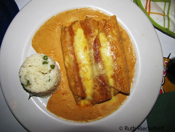 Seafood Enchiladas, Cancun, Mexico