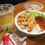 Shrimp and noodles from Out the Door