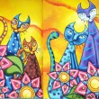The famous cats of Diconte and Axul, Ataco, El Salvador The famous cats of Diconte and Axul