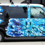 Colorful Van in Santa Barbara's Waterfront