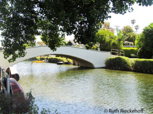 Bridge over canal, Venice Beach, Los Angeles, California
