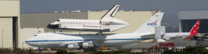 Endeavour Shuttle in LAX, Los Angeles