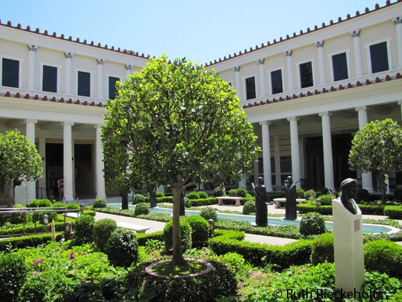 The Inner Peristyle, Getty Villa, Malibu, California