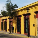 Colorful streeting in colonial center