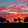 Red Sunset, Palos Verdes Peninsula, Los Angeles, California