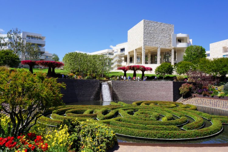 The Getty and its garden, Los Angeles, California