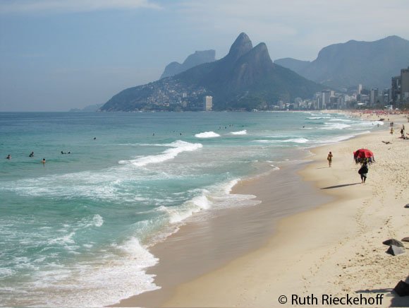 Ipanema with Morro dos Irmaos in the background, Rio de Janeiro