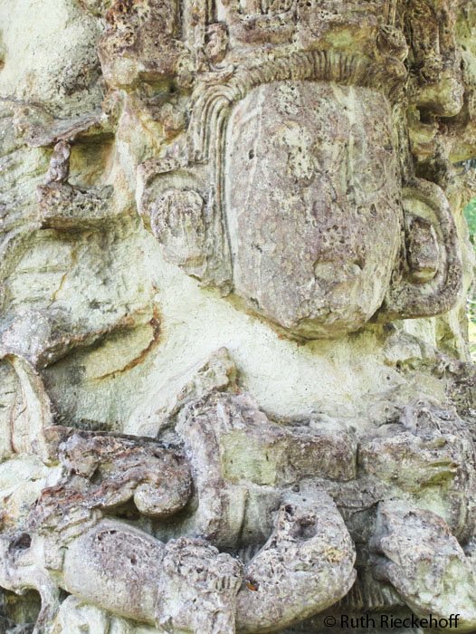 Carved Stela, Copan Archeological Zone, Honduras