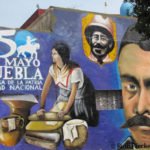 Mural conmemorating the 150 years of the Battle of Puebla, Puebla, Mexico