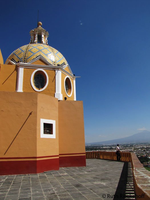 One of the Nuestra Señora de los Remedios Church's cupola