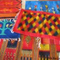 Colorful rug patterns, Teotitlan del Valle, Oaxaca, Mexico