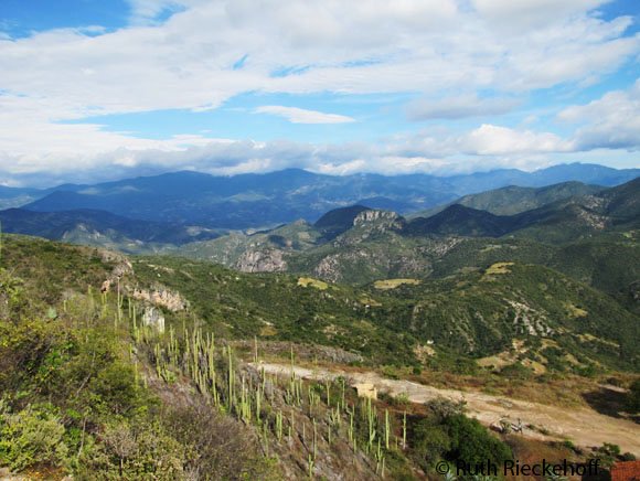 The view on the road to Hierve el Agua, Oaxaca, Mexico