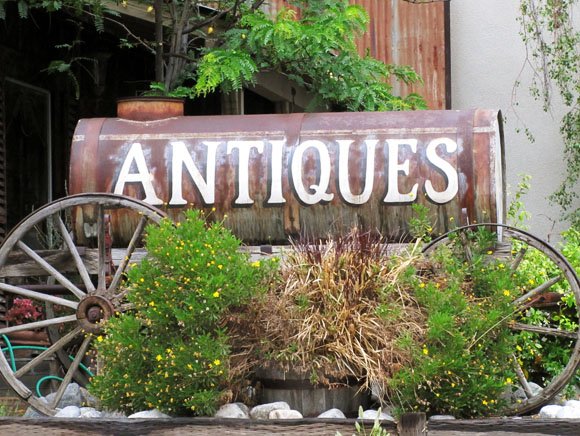 Antiques Sign, Old Town Temecula, California