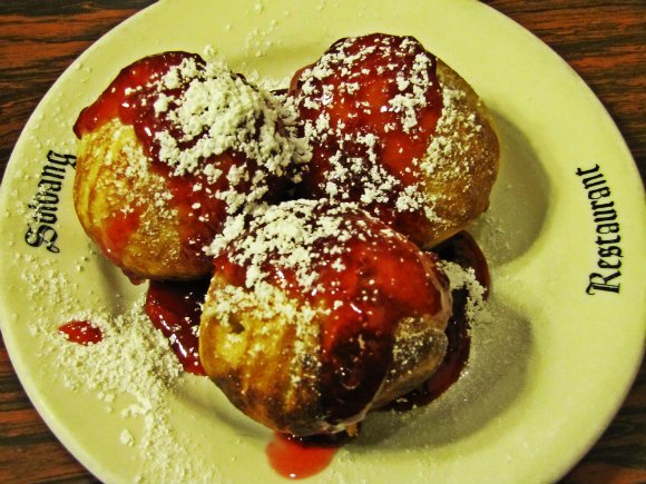 Aebleskiever at The Solvang Restaurant, Solvang, California