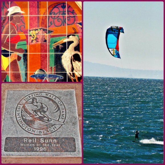 Huntington Beach Scenes (Kite Surfing, Surfing), California