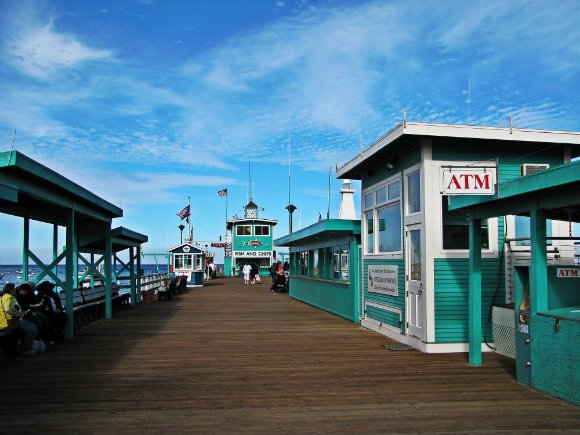 Green Pier, Avalon Bay, Catalina Island, Clear sky