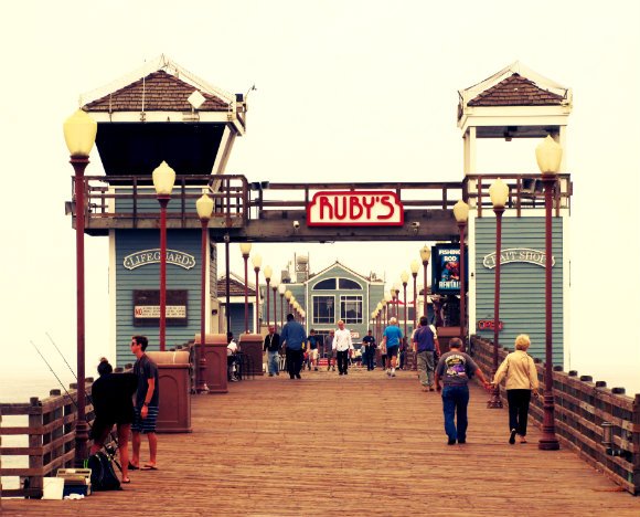 oceanside pier, ruby's dinner, ruby's dinner on pier