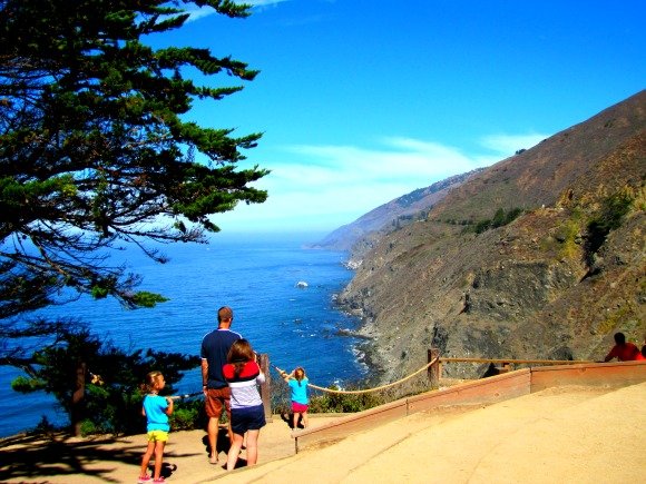 Trail to the base of the cliffs, Big Sur, California