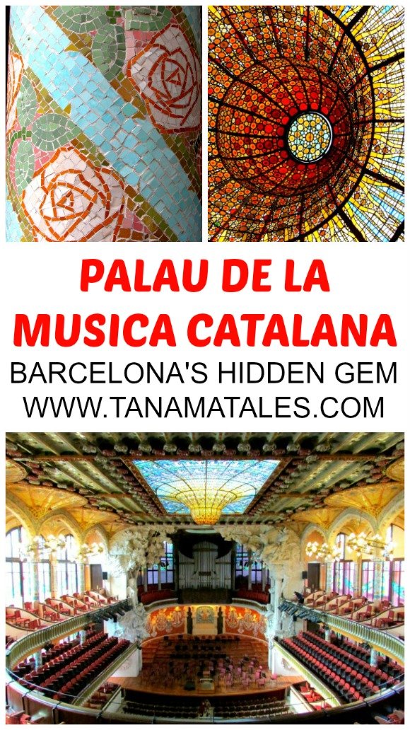 The Palau de la Musica Catalana is a concert hall designed in a Modernist style by the architect Lluis Domenech i Montaner.