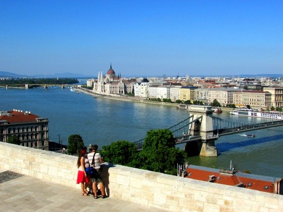 Views from Buda Castle, Budapest, Hungary