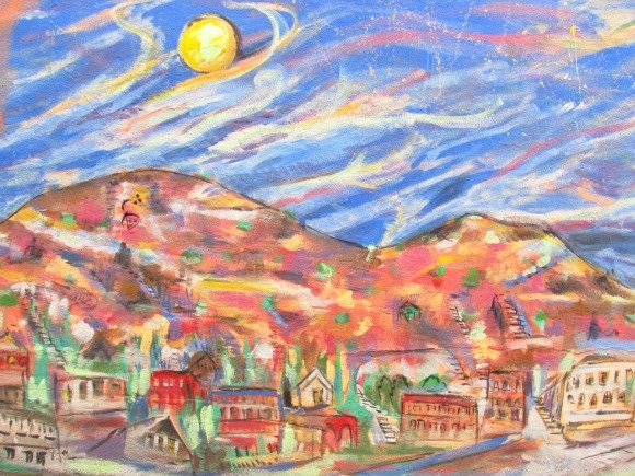 Illustrated Painting Of The Bisbee Brew House & The Bisbee Brewing Company Along The Mexico Border In Southern Arizona