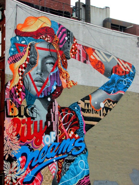 Where to find street art in Manhattan,Little Italy, NYC