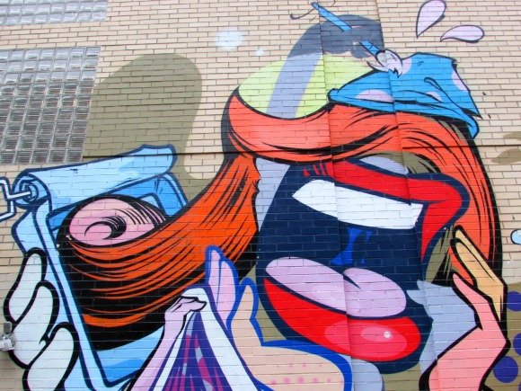 Where to find street art in Manhattan,SOHO, NYC