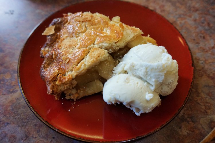 Apple pie from Linn's, Cambria, California