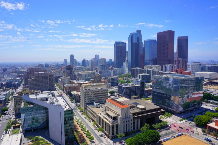 View from Los Angeles City Hall Observation Deck, Los Angeles, California