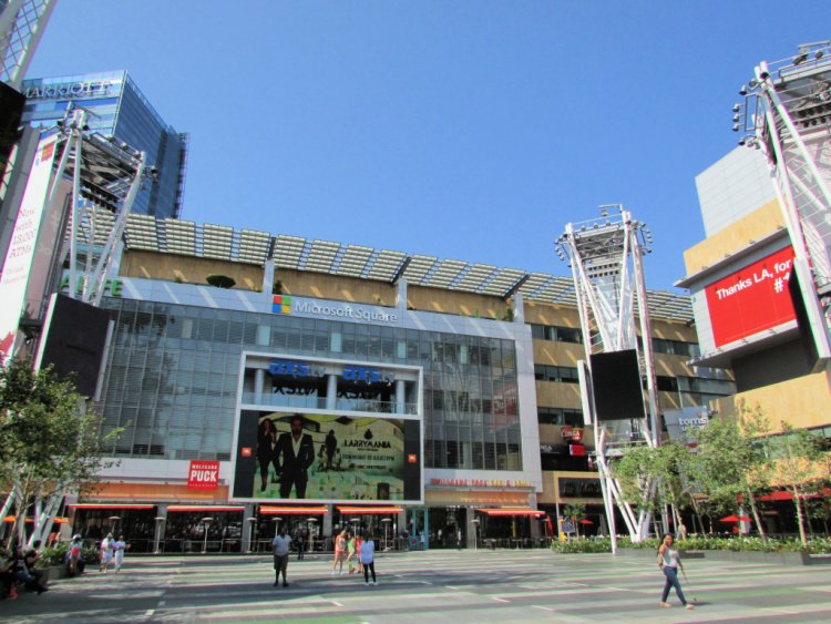 LA Live, across the Staples Center, Downtown Los Angeles, California