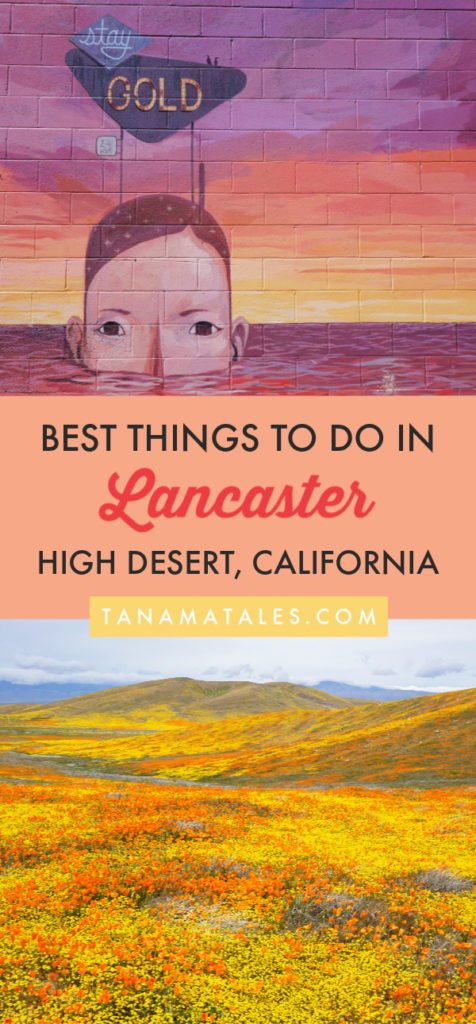 Things to do in #Lancaster, #California - Travel tips and vacations ideas - Lancaster, a desert community in Los Angeles County, is known for it poppy reserve, its parks full of Joshua Trees, a thriving downtown area, innovative museums, murals and fun events. Discover everything this community has to offer. You will be surprised! #SouthernCalifornia #roadtrip #highdesert