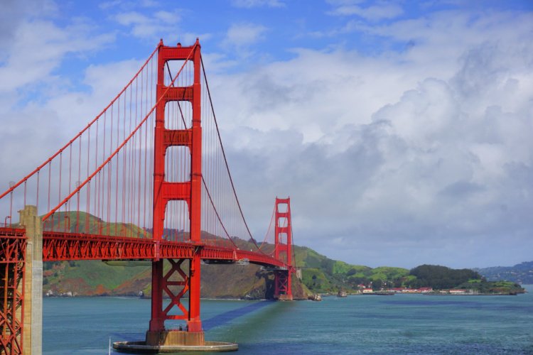 Golden Gate Bridge seen from Postcard Overlook, San Francisco Itinerary, California