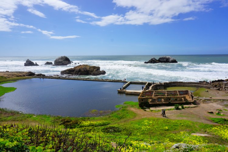 Sutro Baths located in the Land's End area, San Francisco, California