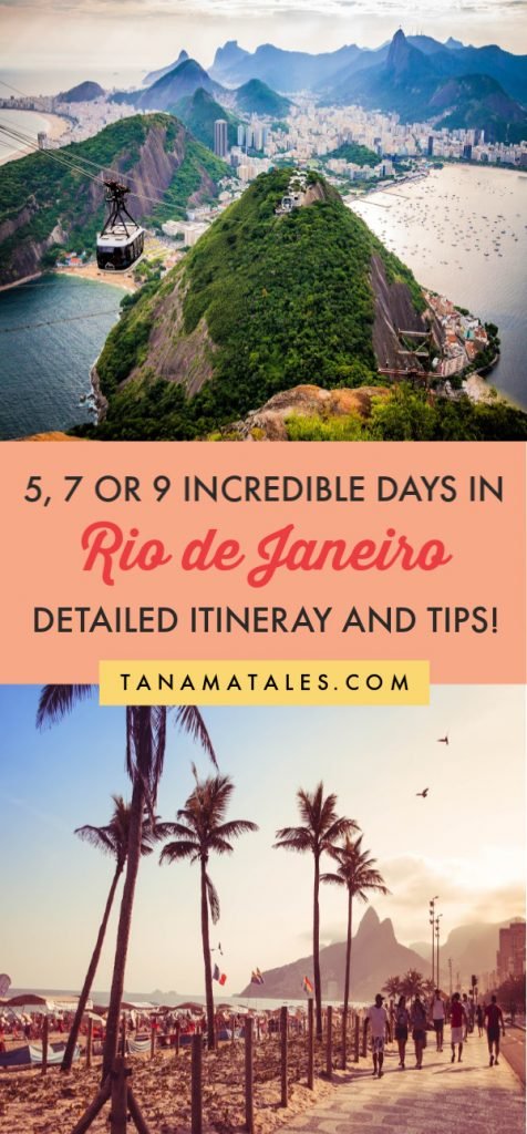 rio de janeiro travel itinerary