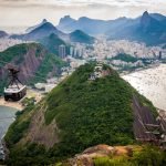 View from Sugarloaf during sunset, Riod de Janeiro itiinerary