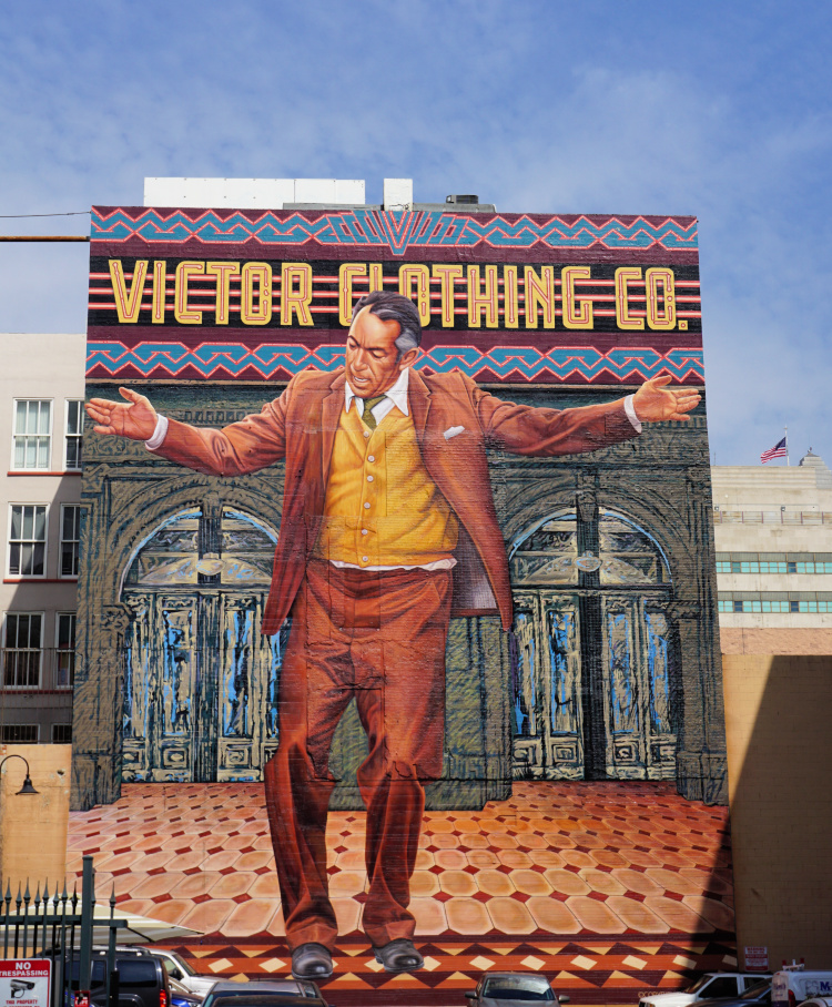 3 days in Los Angeles itinerary, Al Pacino Mural (Zorba The Greek) in Downtown Los Angeles