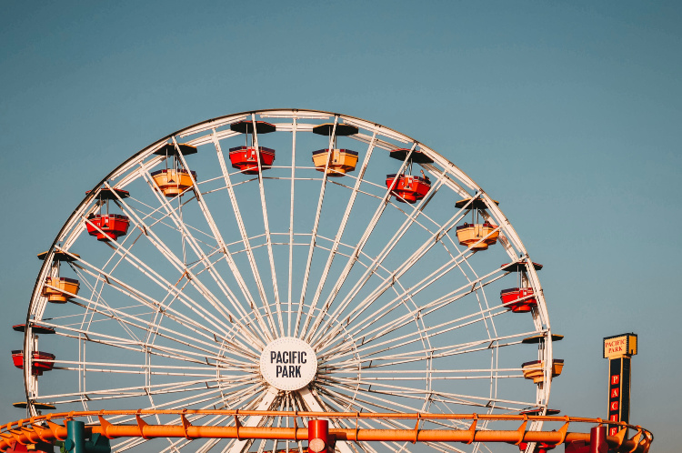Ferris wheel at Pacific Park, Santa Monica, 2 Days in Los Angeles, Que hacer en Los Angeles en 2 dias