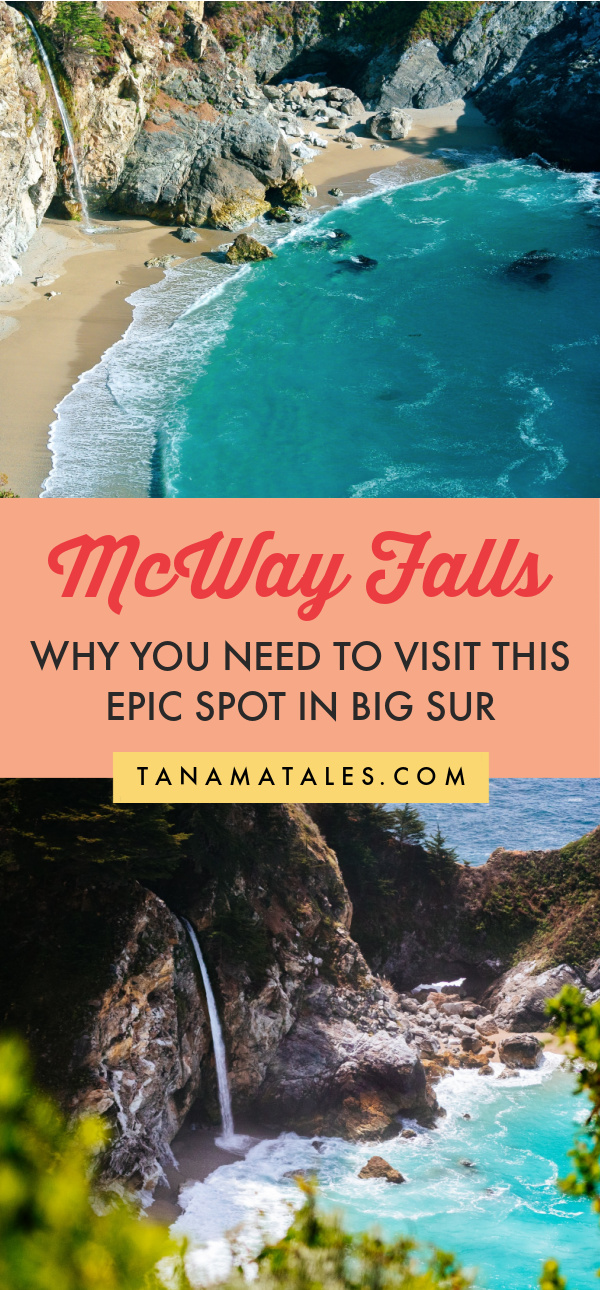 Tips for visiting McWay Fall, one of the most stunning spots in Big Sur | California | Things to Do in Big Sur | Big Sur Wedding | Big Sur Engagement | Big Sur Photography | Big Sur Camping | Big Sur Aesthetic | Big Sur Hikes | Big Sur Road Trip | Pacific Coat Highway Road Trip | Big Sur Stops | Julia Pfeiffer Burns State Park | McWay Falls Photography | McWay Falls Hike | McWay Falls Instagram | Bixby Bridge | California Road Trip
