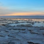 Things to Do in the Salton Sea, Imperial County, California, Salton Sea formations at sunset