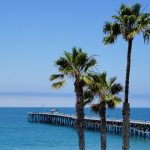 San Clemente Pier and Palm Trees